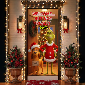 Funny Welcome Door Cover - Personalized Gift For Christmas 08KILU011125