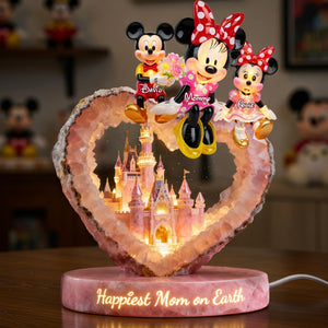 Happiest Mom on Earth Light Box Personalized Gifts For Mom 01OHLU140426