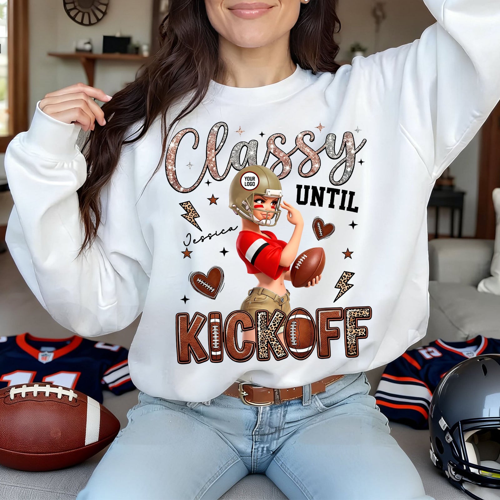Classy Until Kickoff Shirt - Personalized Gift For Sport Lovers 03HULU130126
