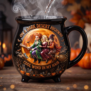 Macabre Spell Sisters Cauldron Mug - Personalized Gifts For Halloween 02pgdh200826