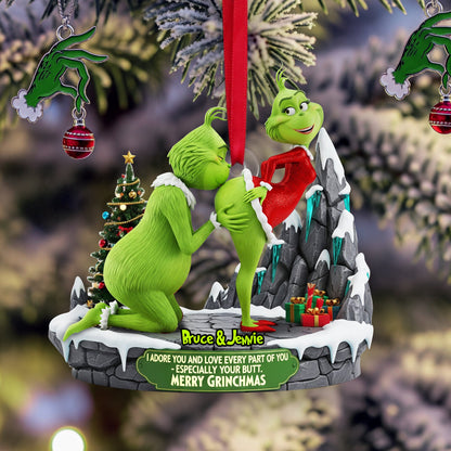 Naughty Green Couple Ornament - Personalized Gift For Couple 02ohlu090925