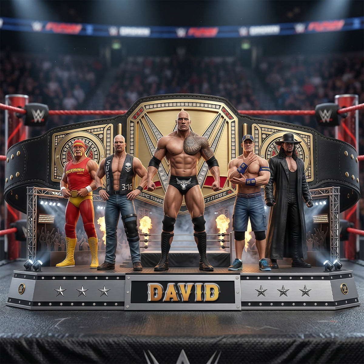 Legendary Arena Fighters Acrylic Plaque - Personalized Gifts 04natn130326