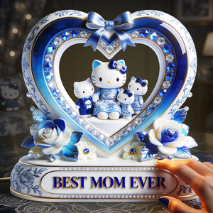 Lovely Mama Mom Toile De Jouy Custom Shape Light Box - Personalized Gifts For Mom 01PGTA150426