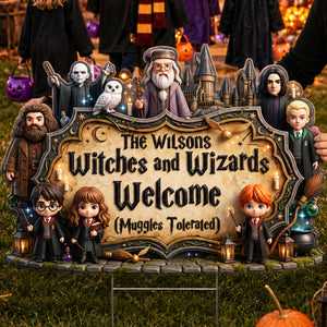 Enchanted Halloween Plastic Yard Sign - Personalized Gifts For Family 09nadt040826