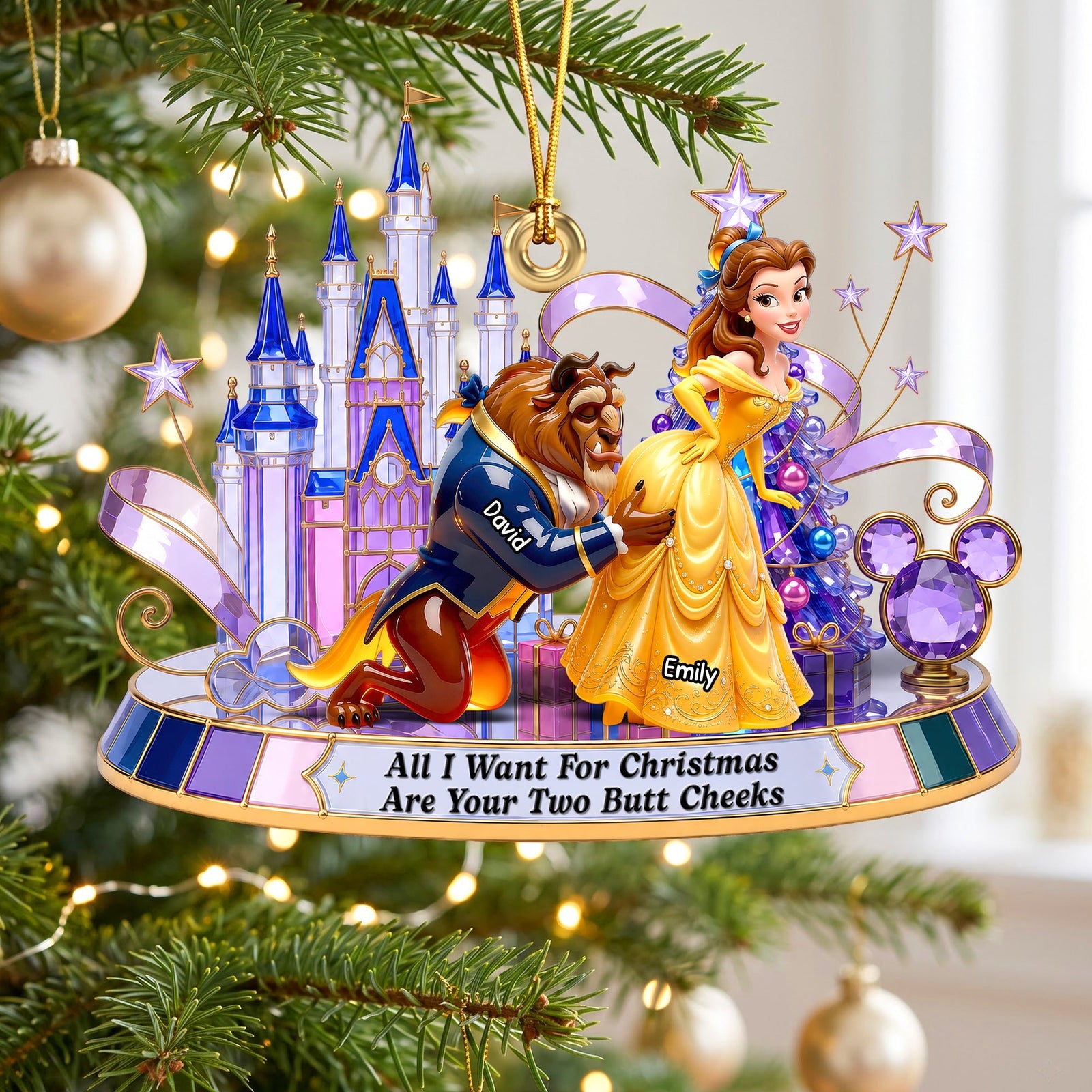 Naughty Romance Christmas Ornament - Personalized Gifts For Couple 05ohqn280826