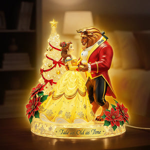 Dancing Couple Christmas Custom Shape Acrylic Light Box - Personalized Gifts For Couple 01pgta121125