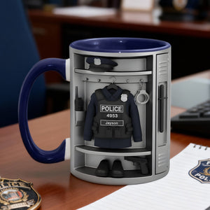 Police Coffee Accent Mug - Personalized Gifts For Police Officers 06kilu221225
