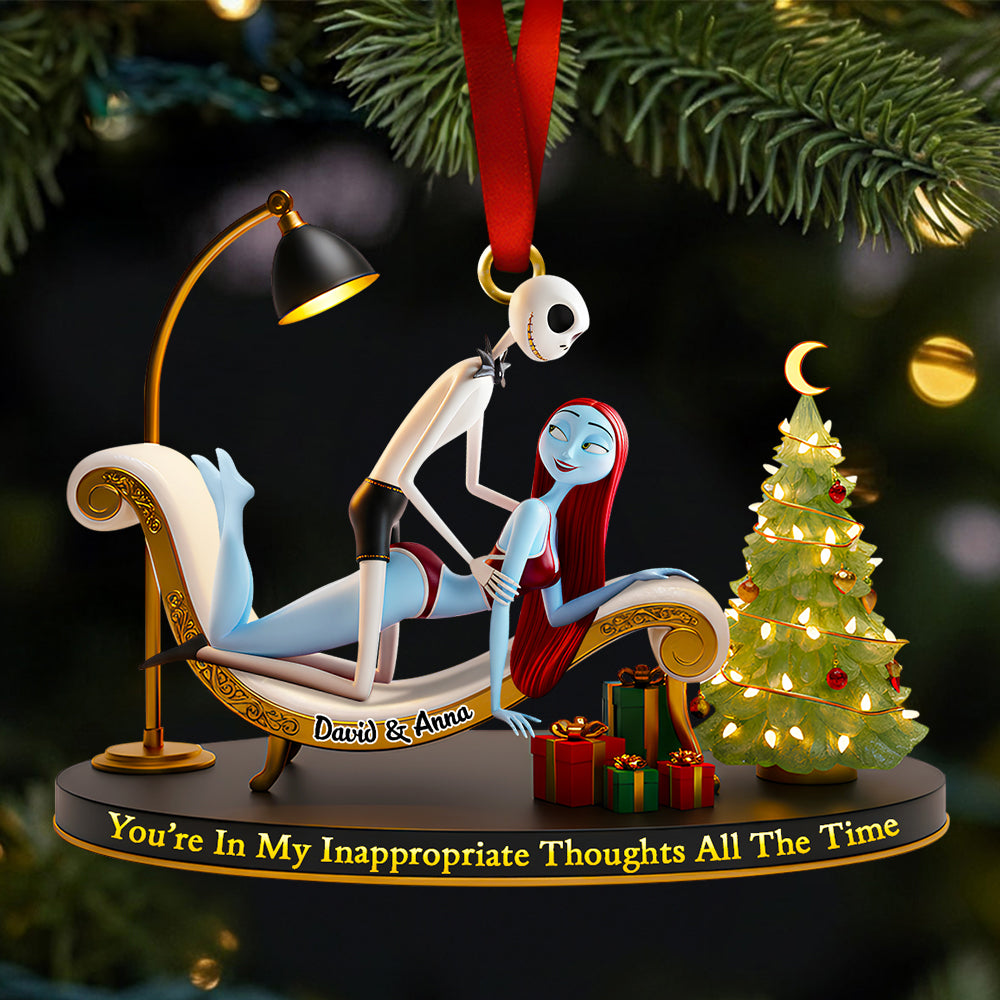Funny Couple Christmas Ornament Personalized Gifts For Couple 01OHDT241025