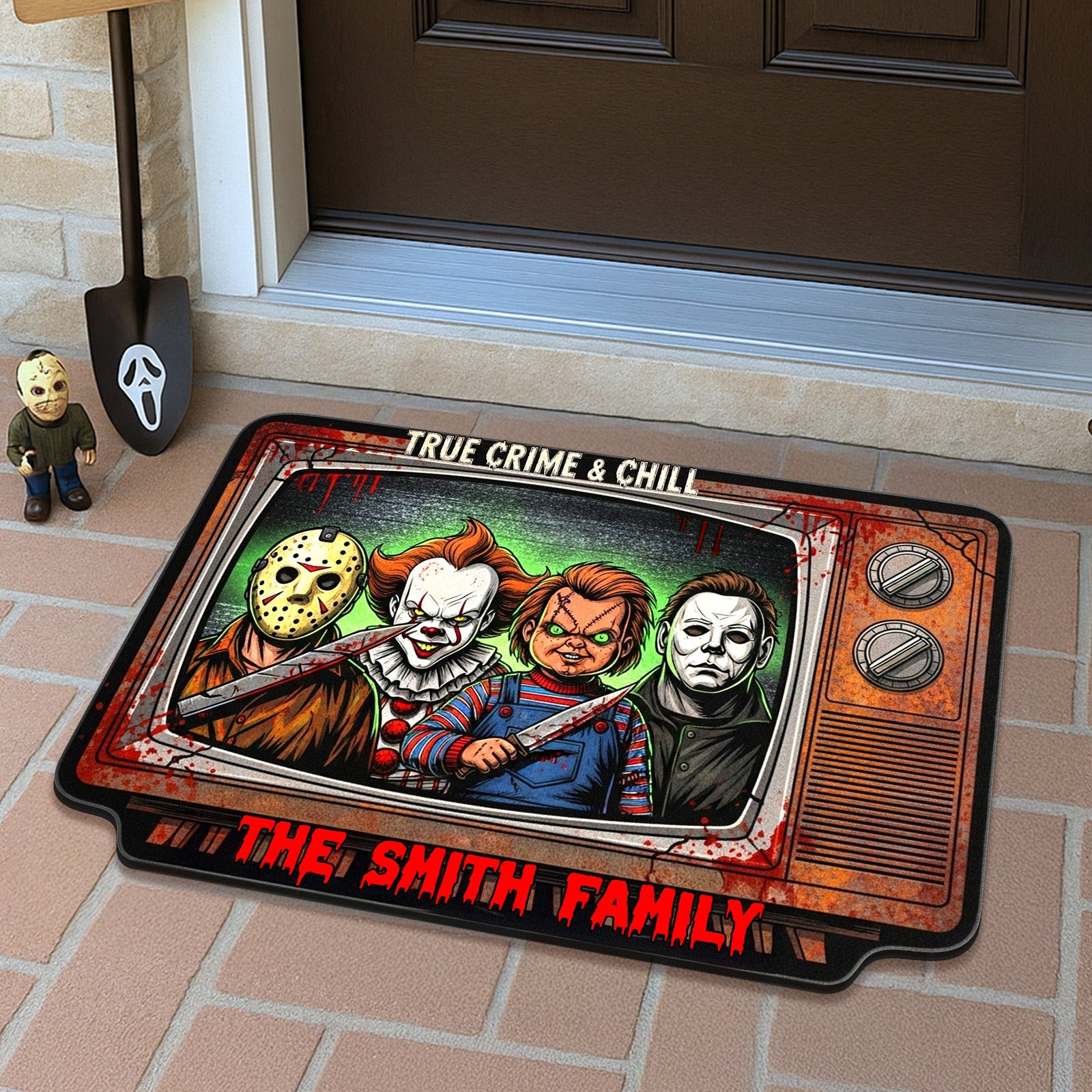 Horror Custom Shape Doormat - Personalized Gifts For Halloween 02TOMG290825