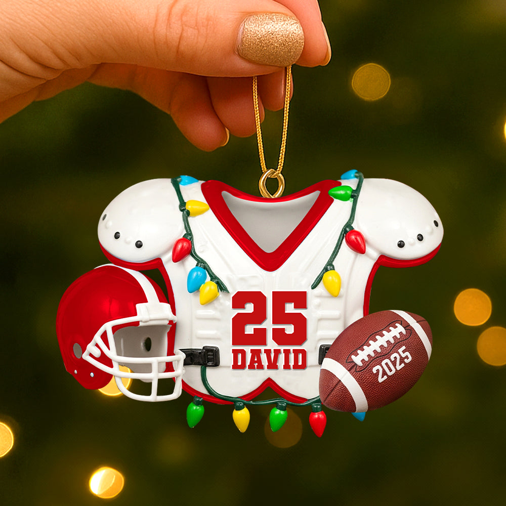 Personalized Gifts For American Football Lovers Christmas Acrylic Ornament 01hutn230825