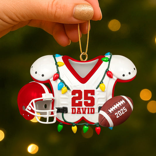 Personalized Gifts For American Football Lovers Christmas Acrylic Ornament 01hutn230825