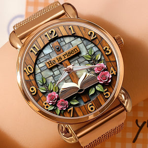 Jesus Blessing Mesh Strap Quartz Watch – Personalized Gifts For Jesus Lovers 01huqn250725