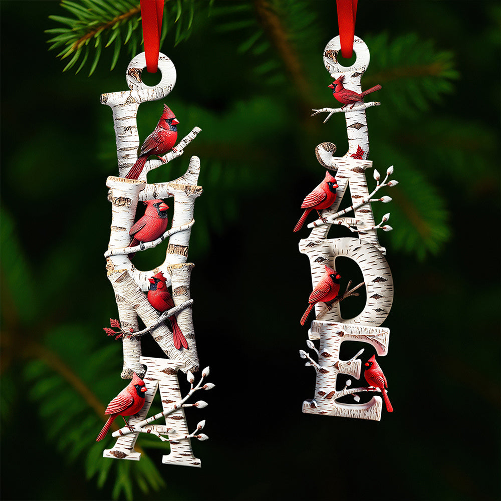 Memorial Cardinal - Alphabet Letters Ornament Personalized Gifts For Heaven 02HUDT271025-Homacus