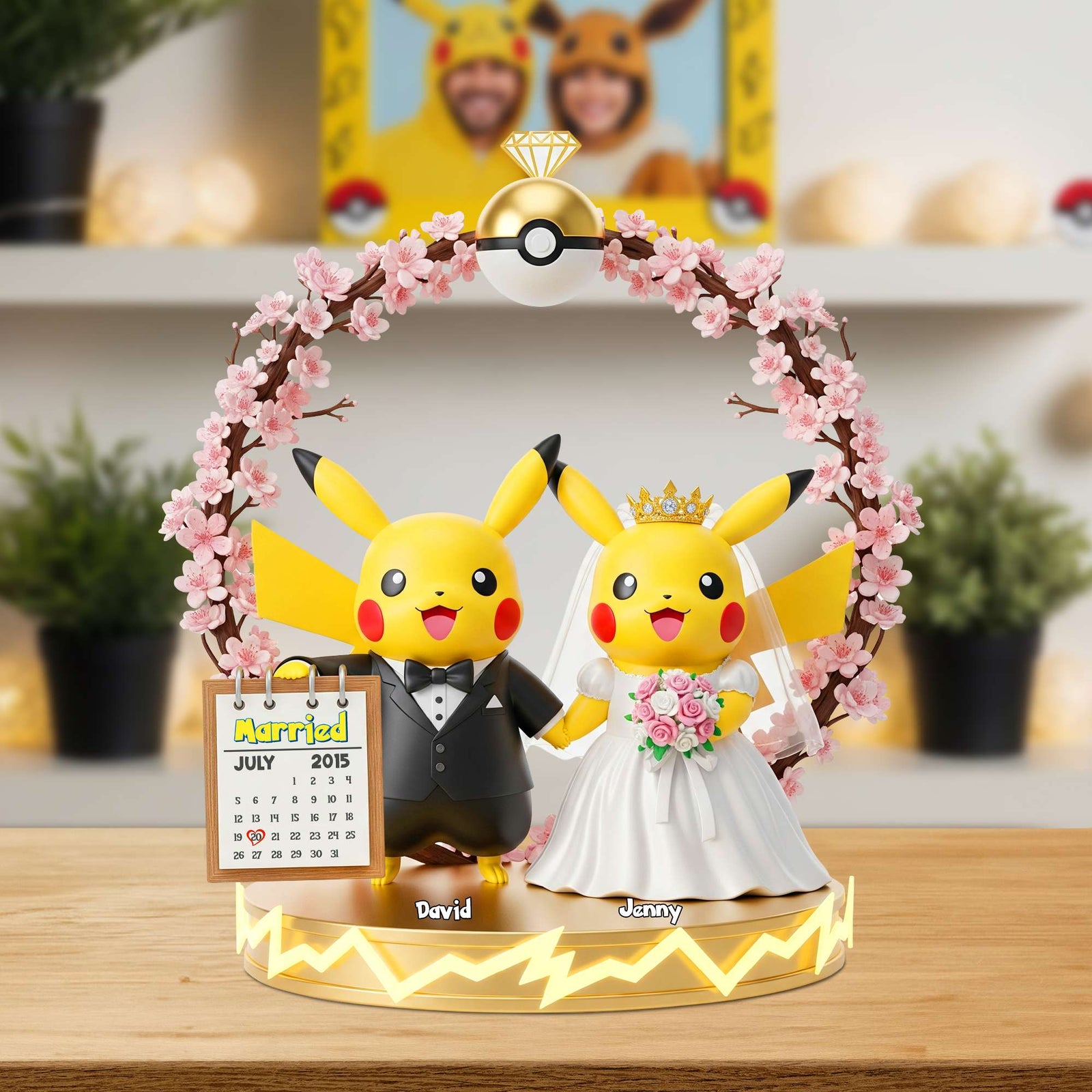 Wedding Couple Acrylic Plaque - Personalized Gifts For Couple 01NATN090725