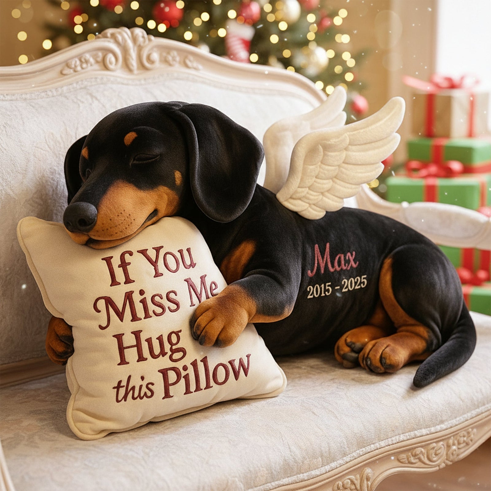 Dog Memorial Custom Shaped Pillow - Custom Photo Gifts For Dog Lover 04TGLU081125