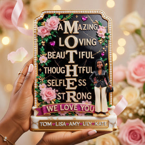 Mother We Love You Acrylic Plaque - Custom Photo Gifts For Mom 01TYDT060426