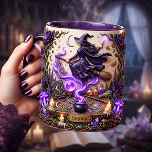 The Witch Coffee Accent Mug - Personalized Gifts For Witch Lovers 03tyta200726