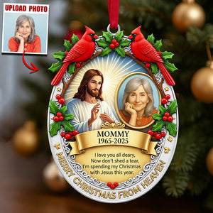 Cardinal From Heaven Ornament Custom Photo Gifts For Heaven 07HUDT121125