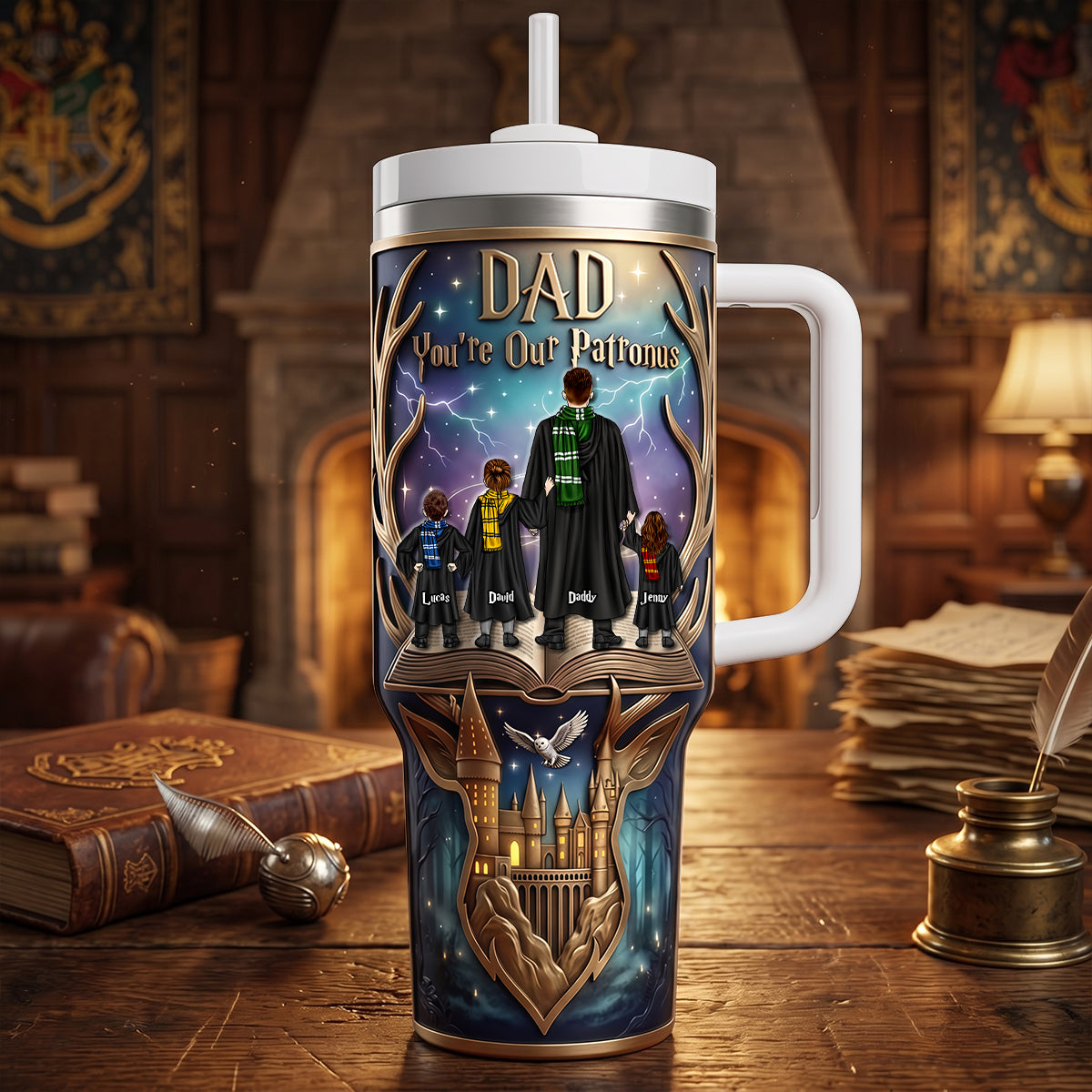 Fearless Guardian Tumbler - Personalized Gifts For Dads 01natn210426
