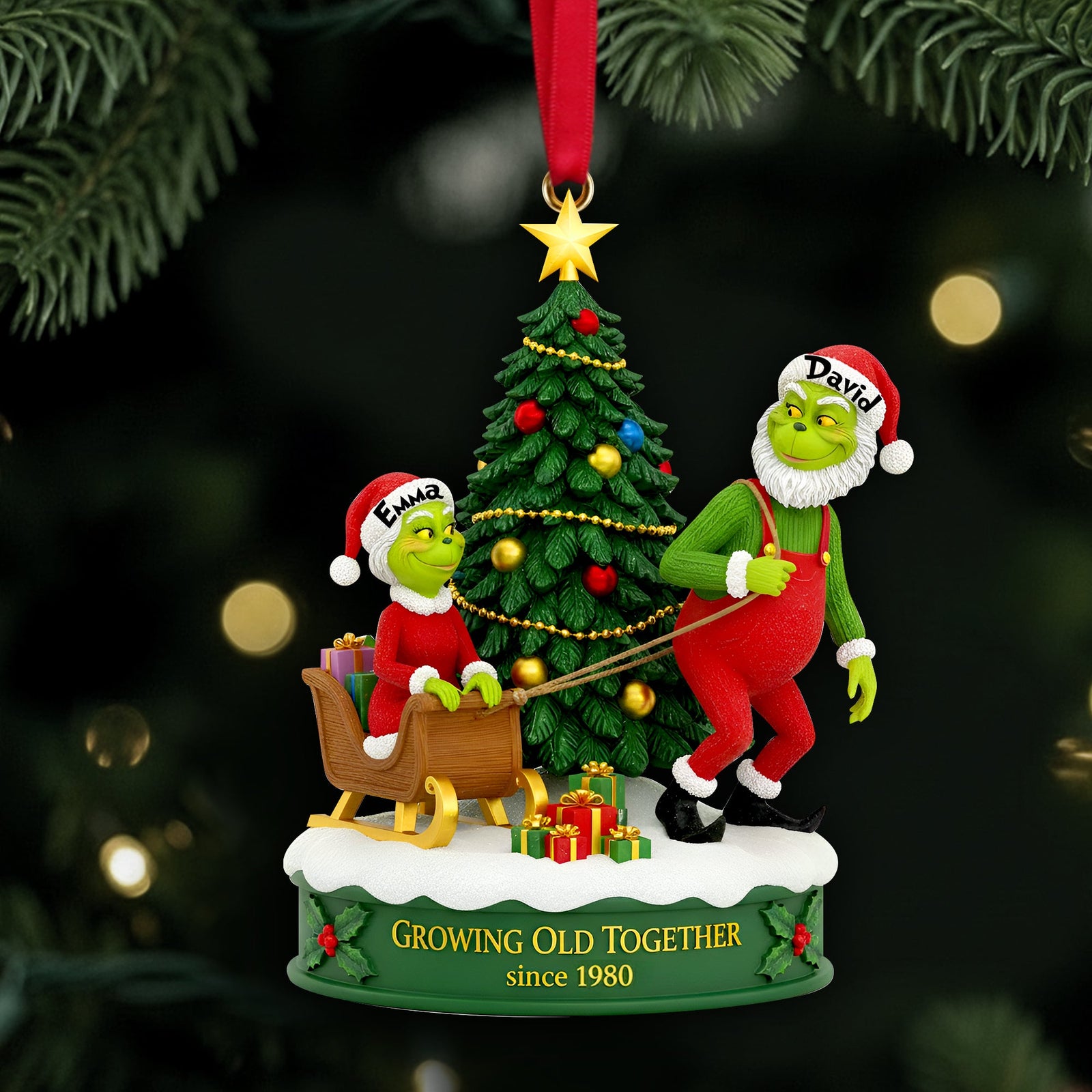 Personalized Christmas Gifts For Old Couple Acrylic Ornament 10tolu041125