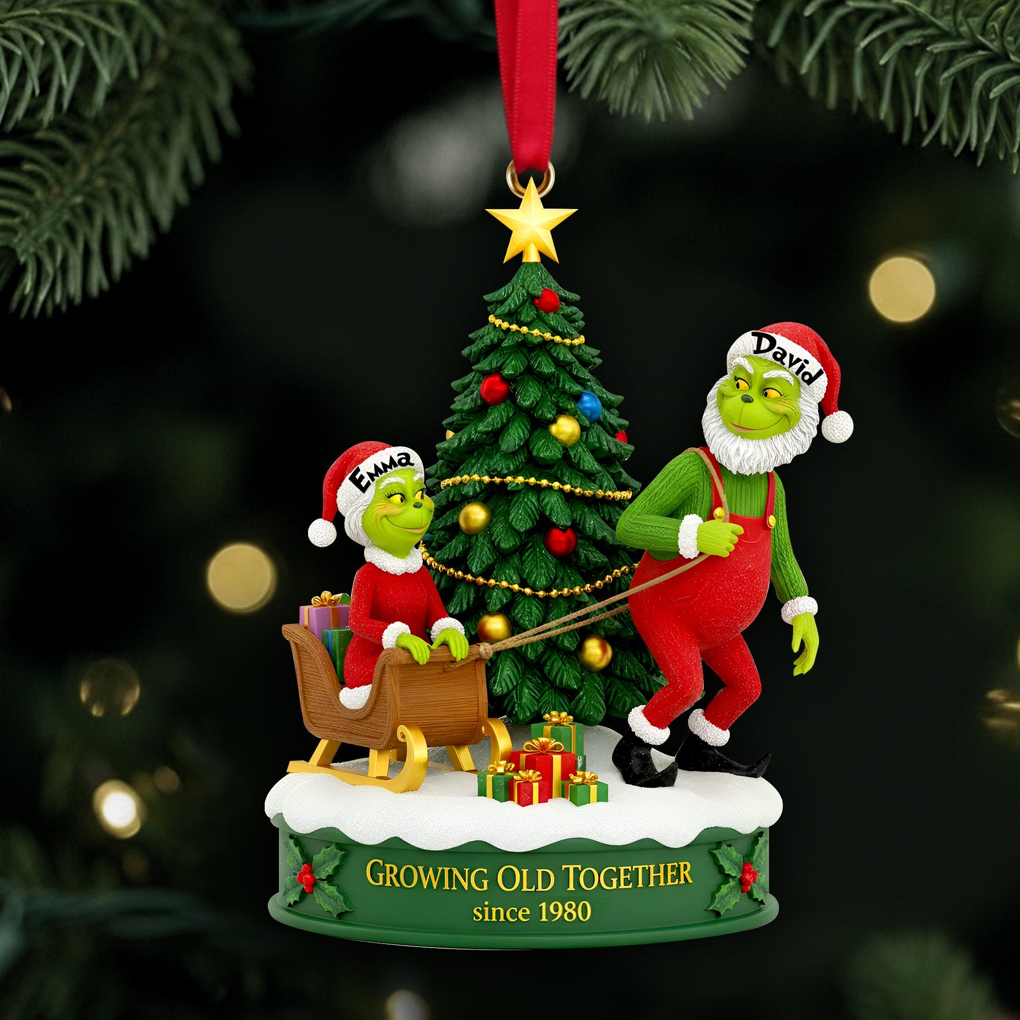 Personalized Christmas Gifts For Old Couple Acrylic Ornament 10tolu041125
