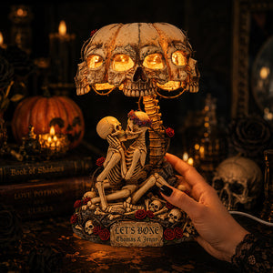 Naughty Couple Skeleton Acrylic Light Box - Personalized Gifts For Couple 04hudt300726