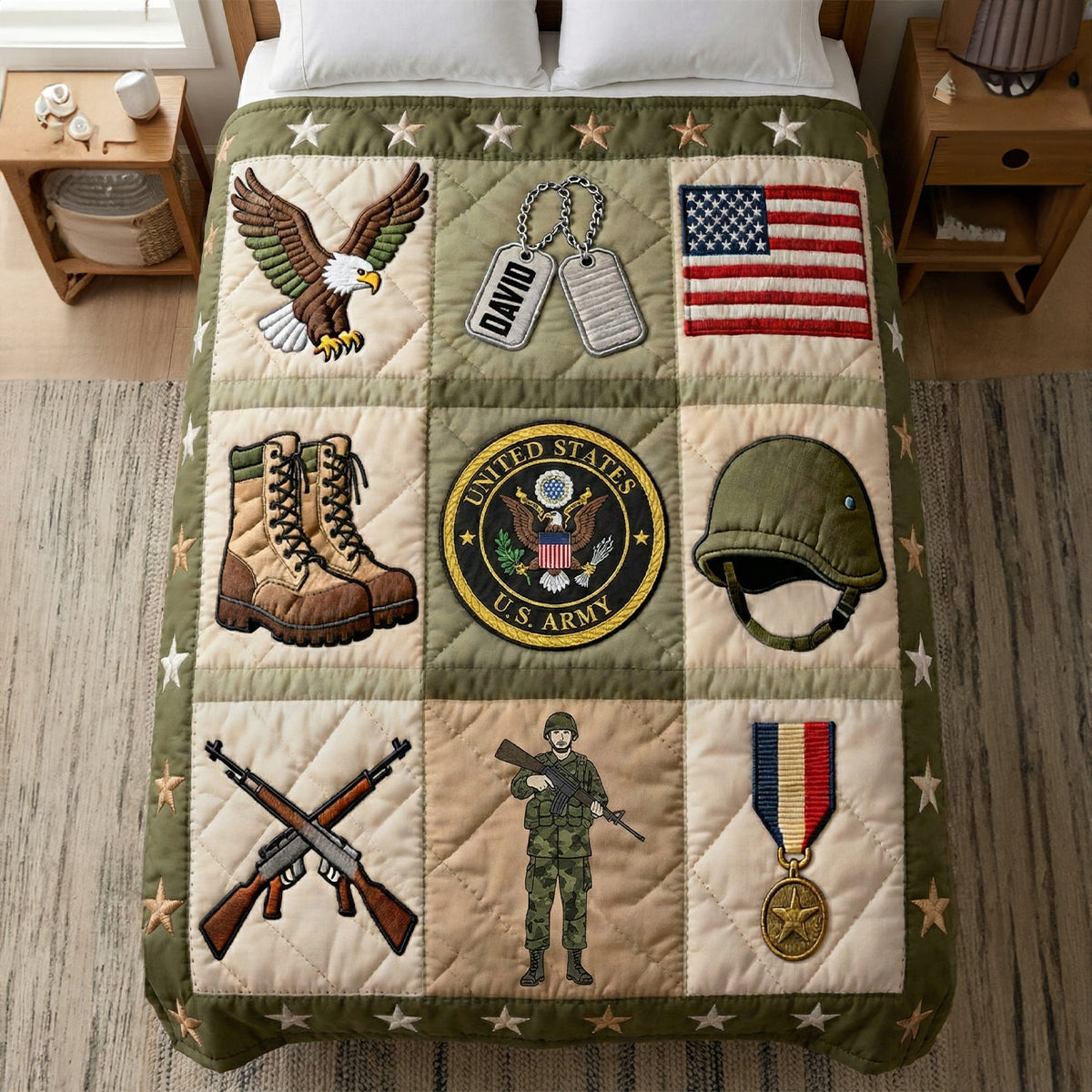 Personalized Gifts For Veterans Blanket 04natn040226