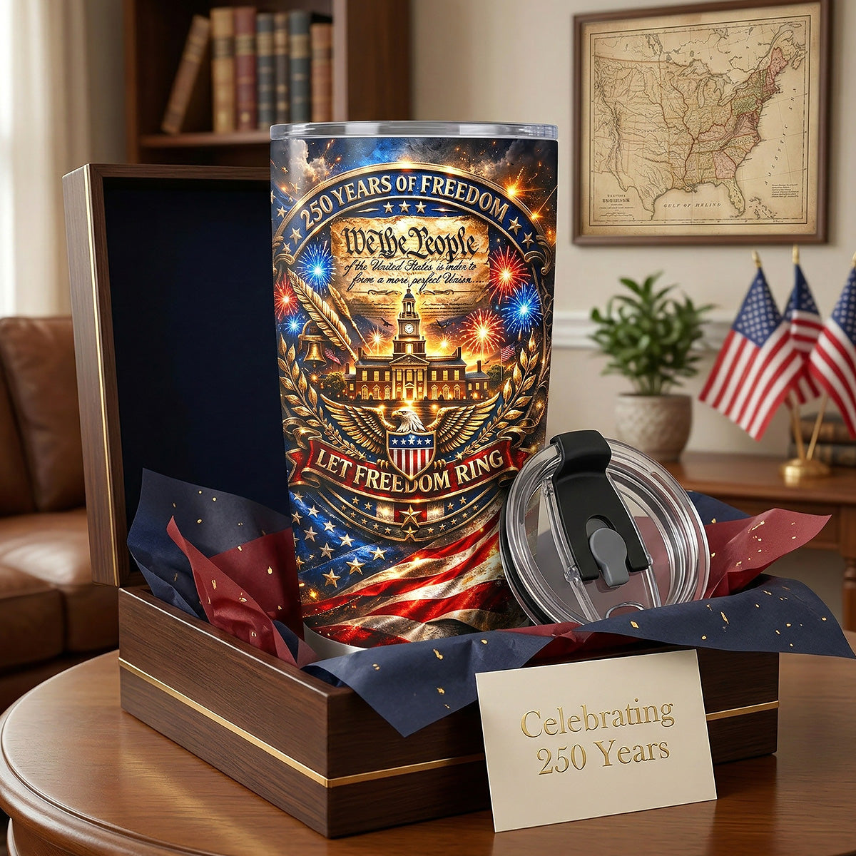 America 250th Anniversary Tumbler - Personalized Gifts For Patriots 05tomg040326