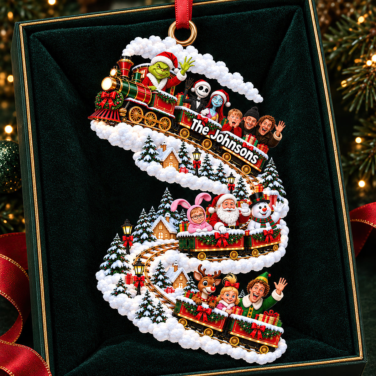 The Train Christmas Ornament - Personalized Gifts For Christmas 09ohdt191026