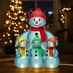 Snowman Grandma Christmas Acrylic Plaque Personalized Gifts For Grandma 02NADT281025