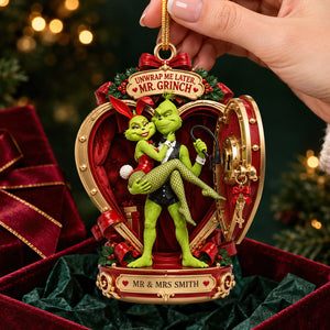 Playful Christmas Couple Ornament - Personalized Gifts For Couple 04hadt230926