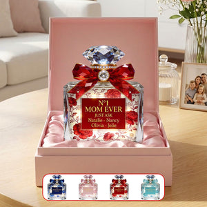 Toile de Jouy Mom Perfume Acrylic Plaque - Personalized Gifts For Mother's Day Plaque 02PGMG110326