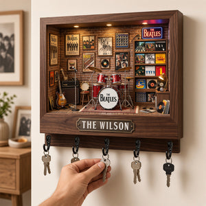 The Beatles Music Room Key Hanger - Personalized Gifts For Music Lovers 04NADT201026