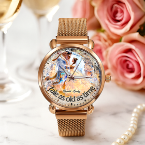 Couple Mesh Strap Quartz Watch - Personalized Gifts For Couple 04TGPU170725
