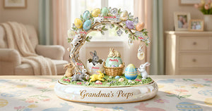 Cute Rabbit Under Easter Tree, Personalized Gifts For Grandma & Other Family Members 01qhmg300126-Homacus