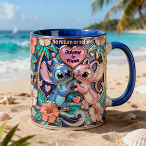 Tropical Island Couple Accent Mug - Personalized Gifts For Couples 01PALU150126