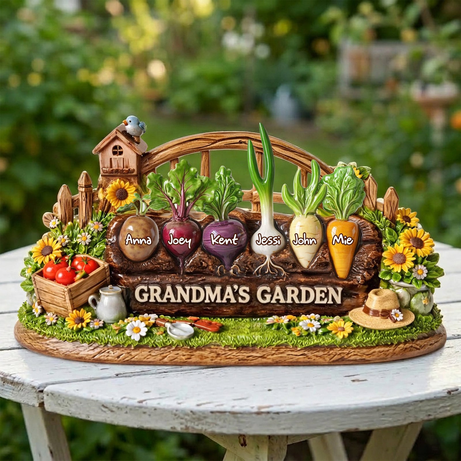 Grandma's Garden Acrylic Plaque - Personalized Mother's Day Gifts 06tylu190326