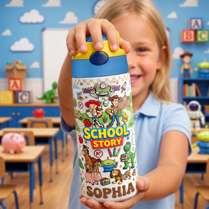 School Adventure Colorful Kid Tumbler Personalized Back To School Gifts 02PATA270726