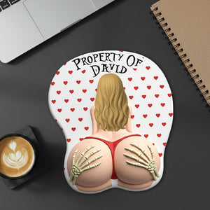 Husband Property 3D Mouse Pad With Armrest - Personalized Gifts For Husband 03ohtn191225