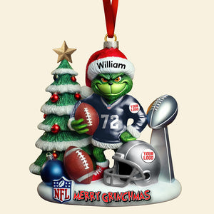Merry Touchdown Christmas Ornament Personalized Gifts For Fans 01QNQN081025