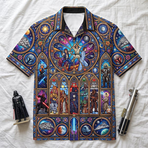 Cosmic Knight Hawaiian Shirt - Personalized Gifts 02hutn150726