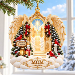Christmas In Heaven Ornament - Personalized Memorial Gifts For Family 01toqn201026