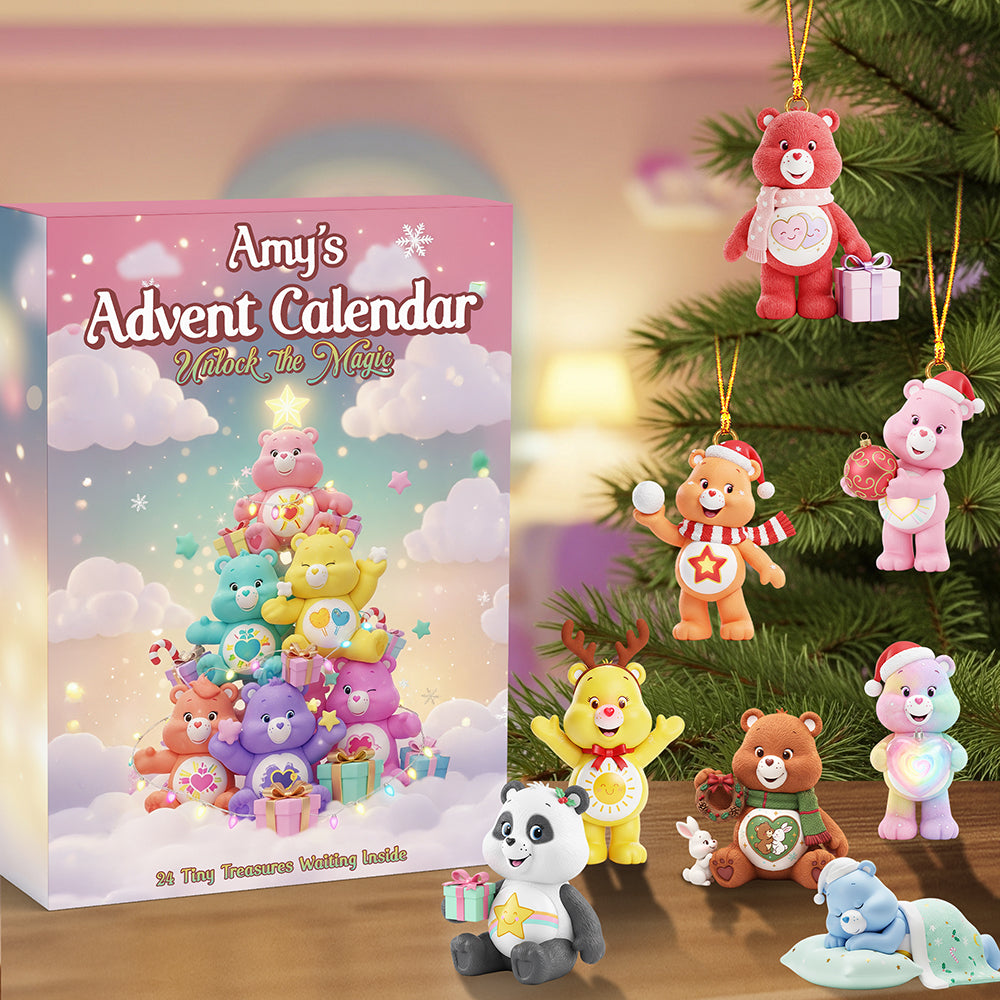 Cute Advent Calendar Custom Acrylic Blind Box, Personalized Gifts For Christmas 04pgta241025