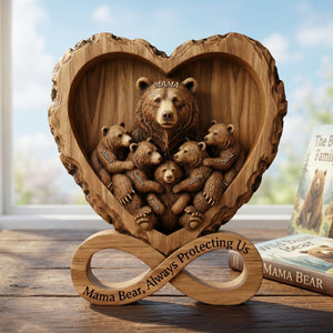 Mama Bear Acrylic Plaque - Personalized Gifts For Mother 07hyqn300126