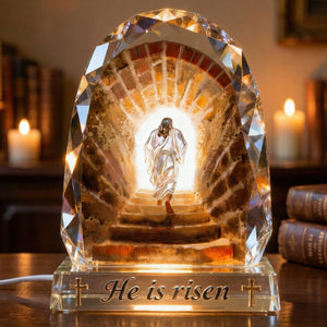 Jesus Christ Step Out The Tomb Acrylic Light Box - Easter Gifts For Christians 04QHQN050326