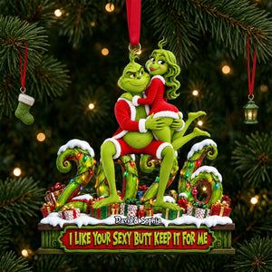 2026 Cheeky Couple Ornament - Personalized Gifts For Couple Christmas Ornament 05OHLU191026