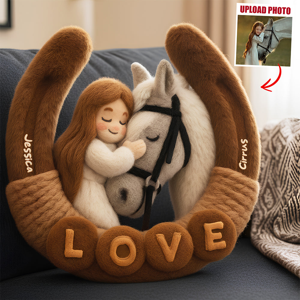Horse Lovers Pillow Custom Photo Gifts 04NADT111125