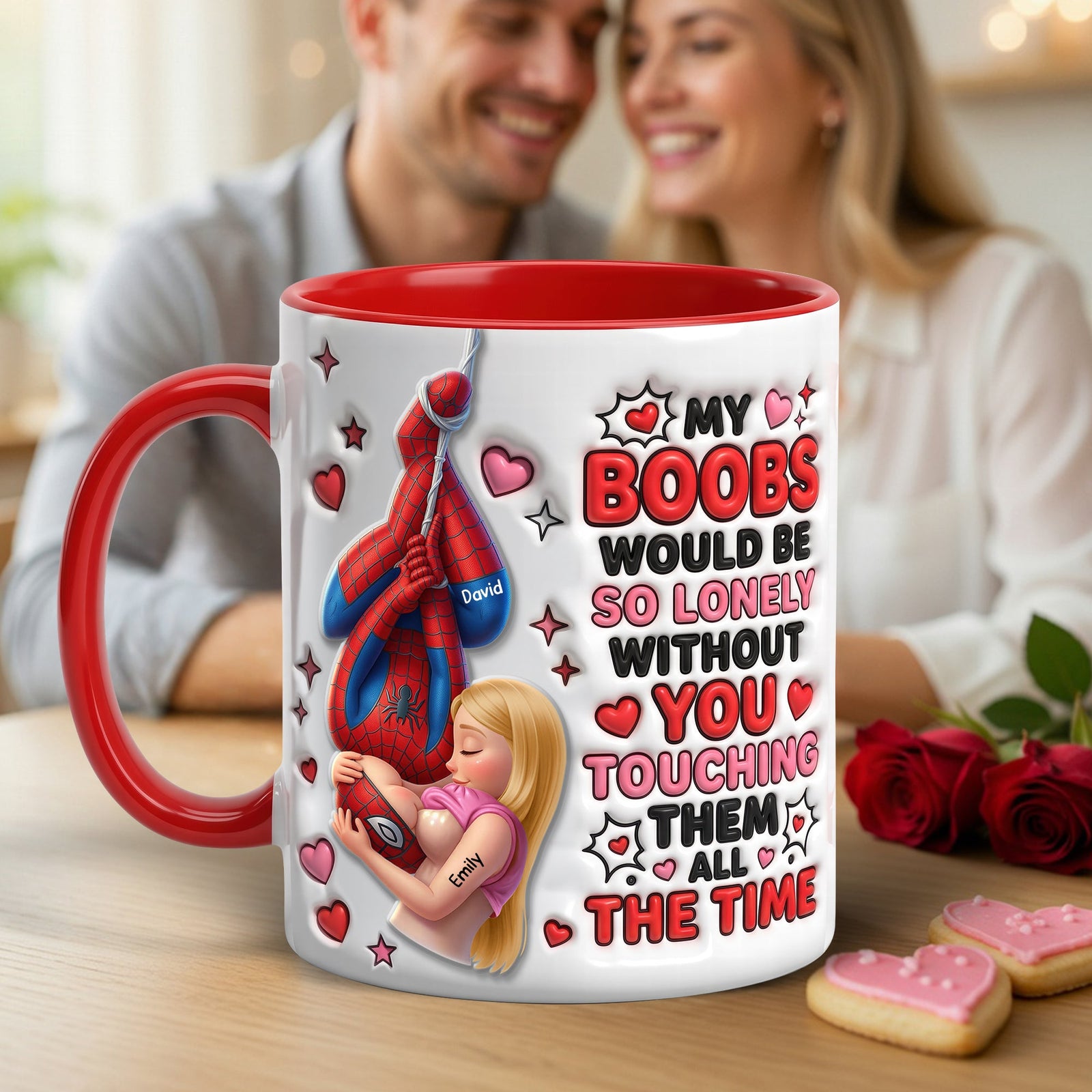 Chaos In Love Accent Mug - Personalized Gifts For Couples 03huqn300626