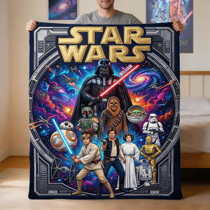 Epic Space Warrior Blanket - Personalized Gifts For Fantasy Lovers 02PADH020426