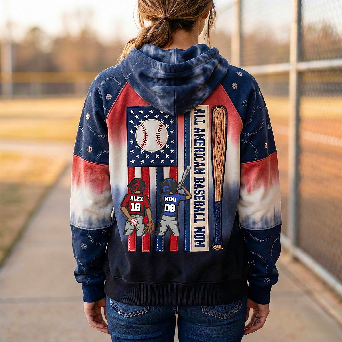 Proud American Baseball Mom 3D All-over Shirt - Personalized Gifts For Moms 01qhmg090326